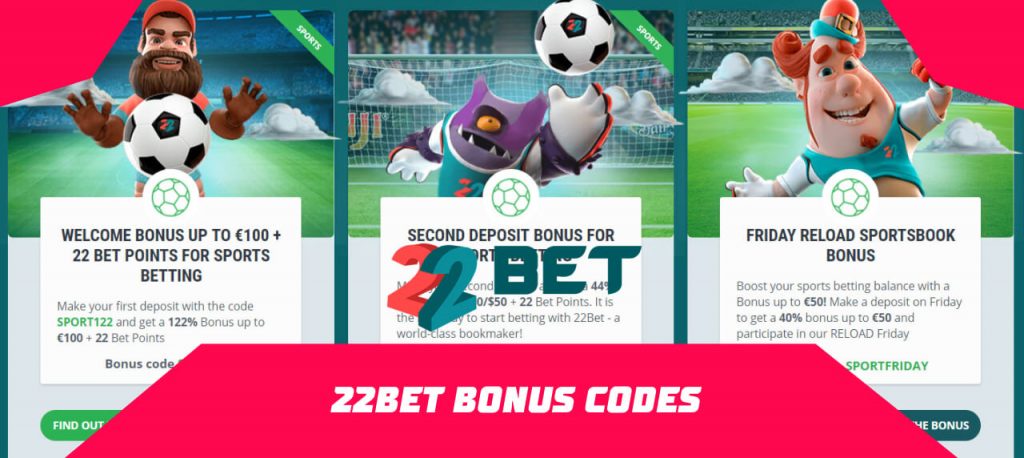 22Bet bonus codes