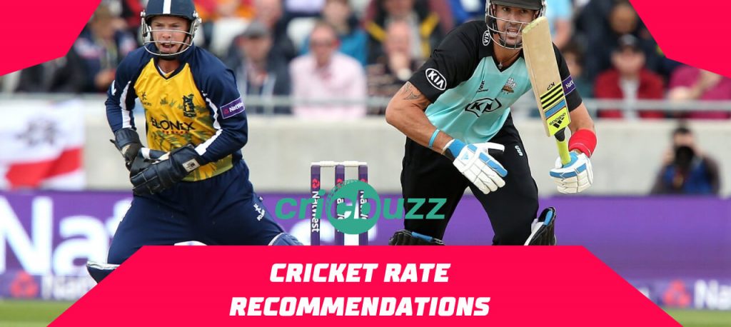 Cricket Rate Recommendations