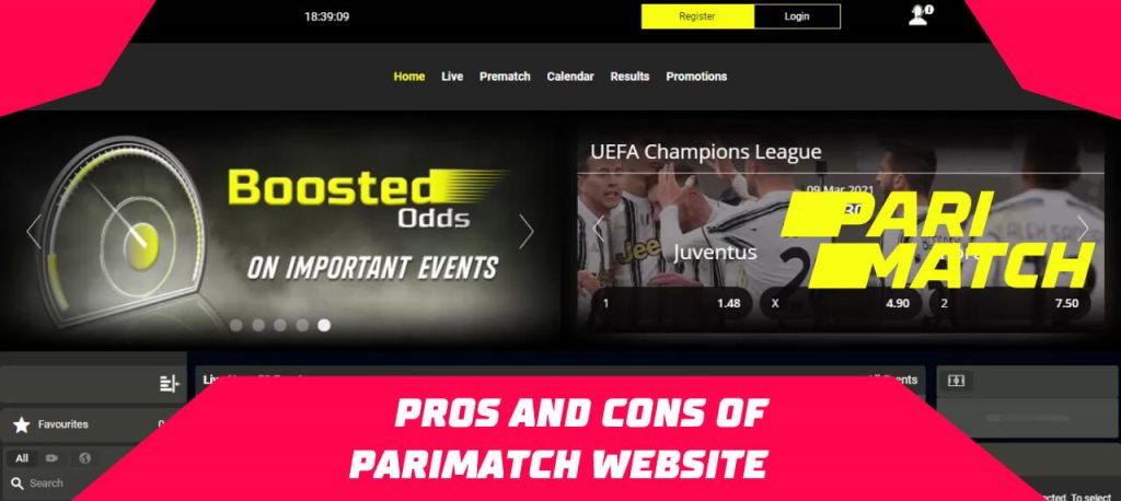Pros and Cons of Parimatch Website 