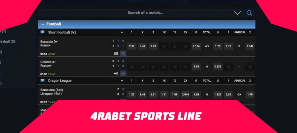 4rabet sports line