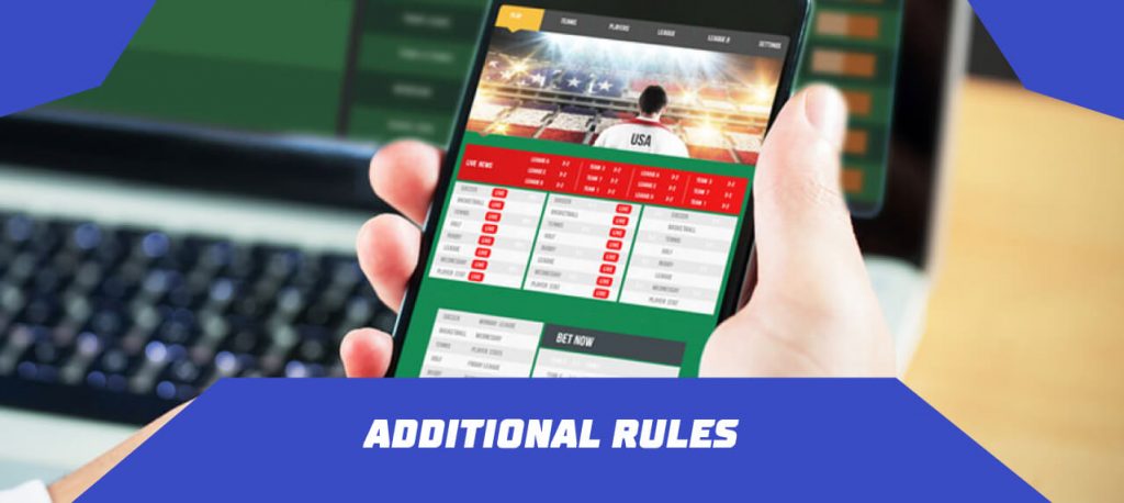 Betting offers Additional rules