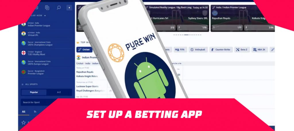 PureWin Set up a betting app