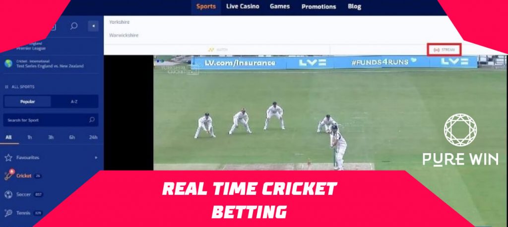 PureWin Real time cricket betting